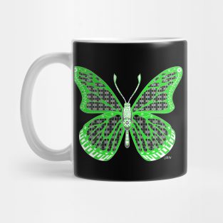 jade black butterfly mariposa ecopop art Mug